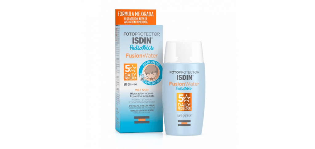 Opinión sobre el fotoprotector ISDIN Fusion Water Pediatrics